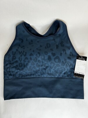 Sofia Active  Women s M Seamless Contour Racerback Sports Bra Navy M (8-10)