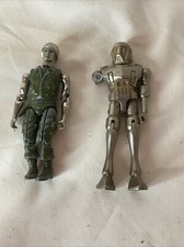 2 Zylmex Zee Toy Metal Man SOLDIER  Questar Robot 3.5" Chogokin Micronauts VTG