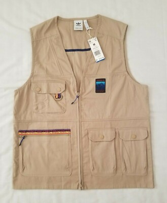 Mens Size Medium Trace Khaki Adidas Originals Adiplore Gilet Jackets GP1111