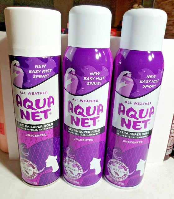 Aqua Net Hairspray Professional, Extra Super Hold, Unscented 11 oz. 3 Pack eBay