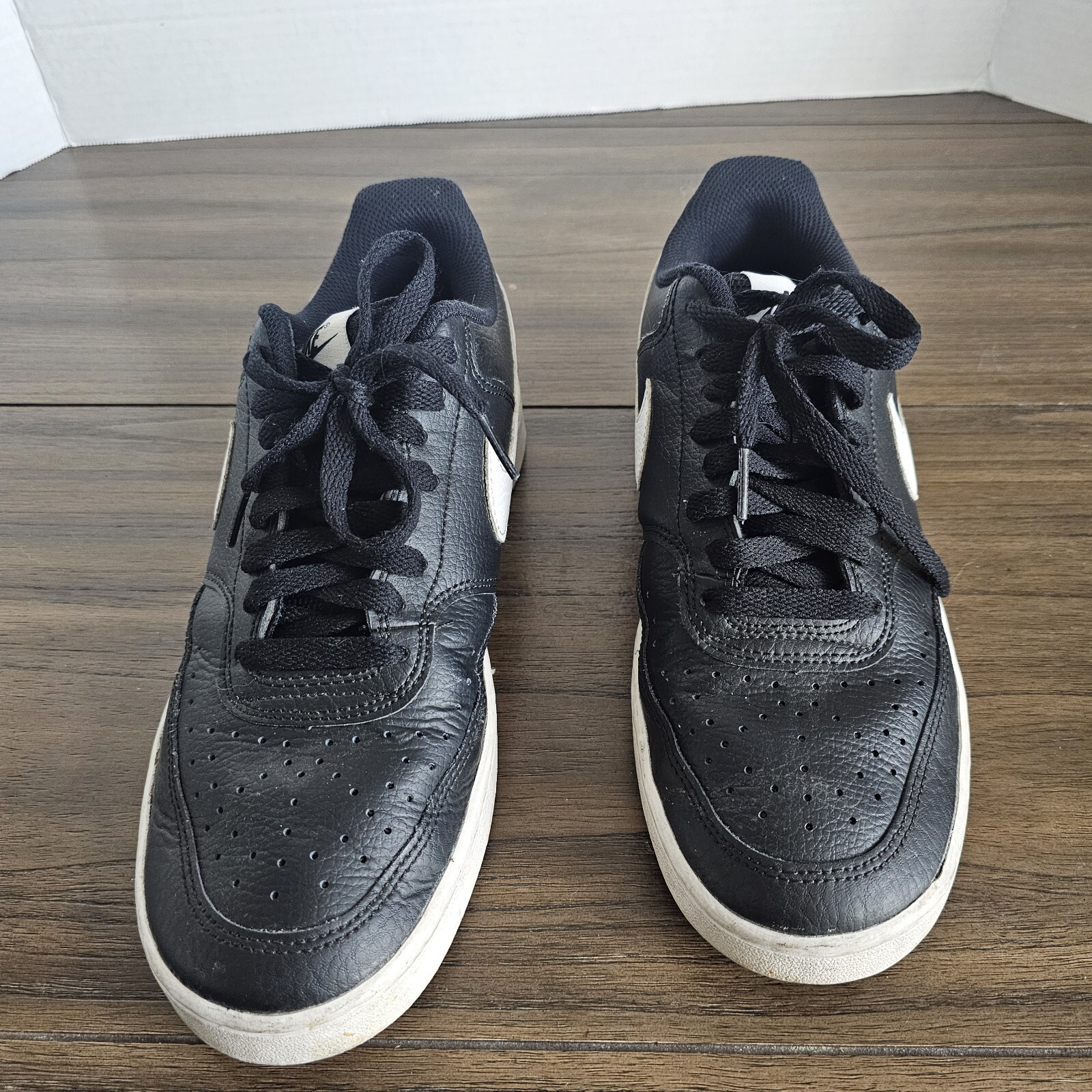 Nike Court Vision Low Mens 8.5 Black/White CD5463 001