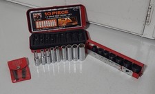 Buffalo 1/4 Drive Deep Socket Set D-1410, 3/8...