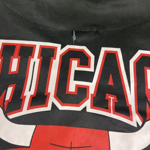 Rare Chicago Bulls Basketball Jersey Size 2XL Flames Has A Small Flaw Read Desc - Picture 7 of 10