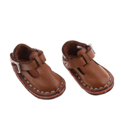 12 inch Doll Shoes Fashion Brown Anke Belt Shoes for 1/6 Blythe Doll