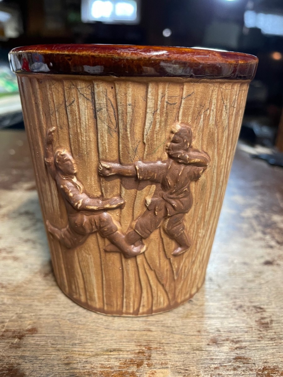 Vintage 1960's Japan Tiki Karate Punch Cup/Mug Hawaii Wood Grain