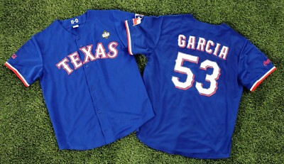 Texas Rangers Adolis Garcia Replica Postseason Jersey Size XL SGA 8/19/24 