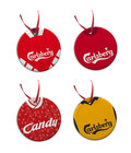 Liverpool Retro Shirts Kits Christmas Tree Decoration Bauble Ceramic Flat 4 Pack