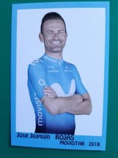 CYCLING cycling card JOSE JOAQUIM ROJAS team MOVISTAR 2018