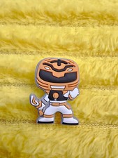white Ranger Power Ranger shoe charm-