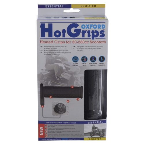 Scooter Heated Grips > Essential Small Motorcycle HotGrips with Panel Switch - Picture 4 of 5