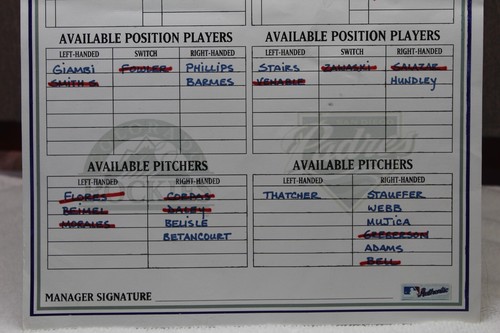 San Diego Padres vs. Rockies Dugout Lineup Card - Todd Helton - MLB Authenticated - Bild 4 von 4