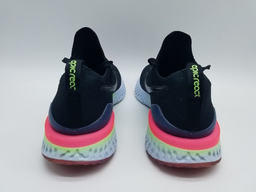 Nike Epic React Flyknit 2 Men's Running Shoes Size 12 Black Sapphire - Picture 5 of 12