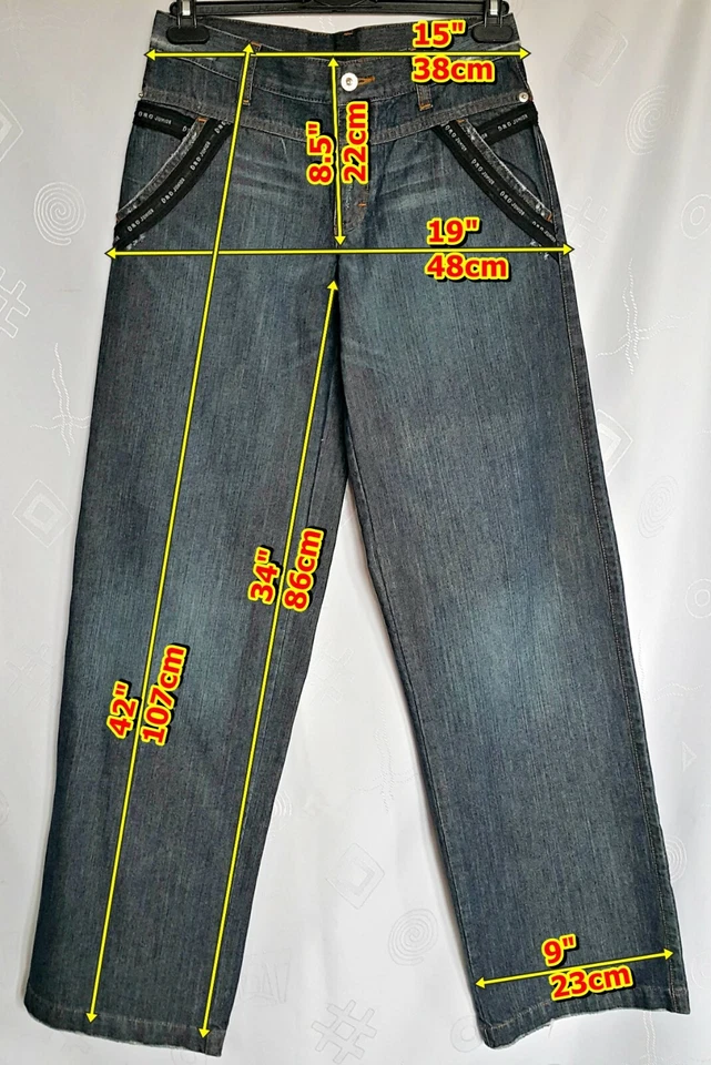 ITALIA-DE COLECCIÓN AUTÉNTICO DOLCE & GABBANA JUNIOR LOGO AZUL NIÑAS JEANS TALLA: US 14 Foto 2 de 4