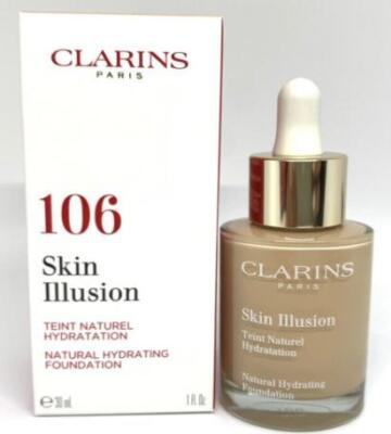 CLARINS Skin Illusion Natural Hydrating Foundation SPF 15 (Choose Shade) NIB