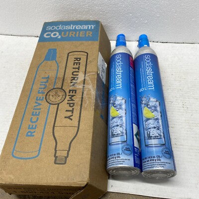 2 Bottles SodaStream Co2 Urier     Sealed  SLC-363