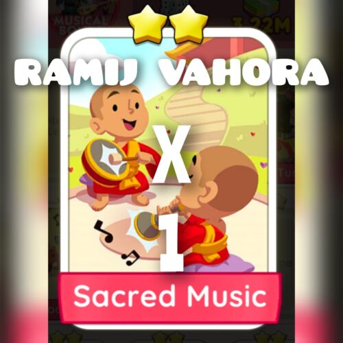 1 x Sacred Music ( MUSICAL BONDS set ) :- MonopolyGo Stickers - Afbeelding 1 van 1