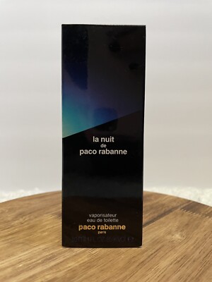 La Nuit de Paco Rabanne Eau de Toilette EDT Spray 1.0 oz 30 ml Vintage Rare NIB
