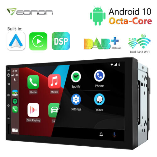 Android 10 Car Stereo GPS Navi MP5 Player 7" Double 2Din WiFi Octa Core Radio US - Picture 1 of 23