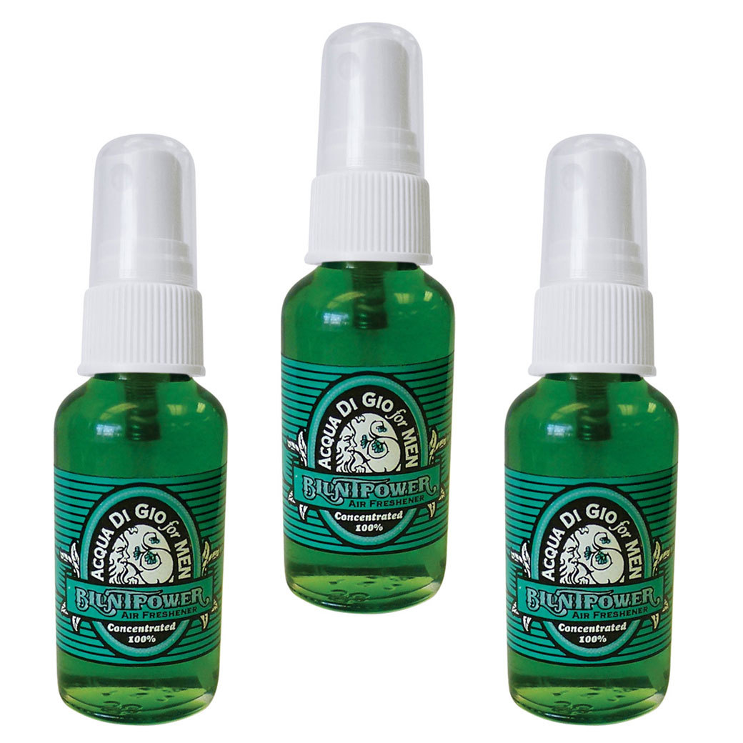 BluntPower 1 oz Bottle Oil Based Air Freshener & Oil Burner, Aqua DiGio - 3 Pack-image