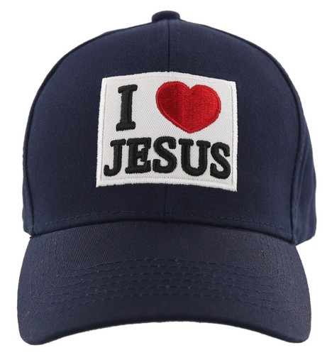 I LOVE JESUS CHRISTIAN BASEBALL CAP HAT 