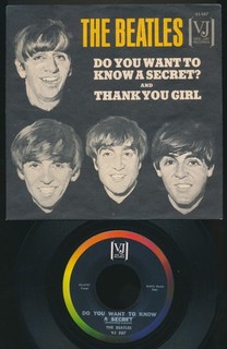 Beatles RARE 1964 VEE JAY 'DO YOU WANT TO KNOW A SECRET' EC NM PS! & 45! GREAT !