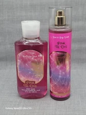 Bath & Body Works Pink Tie Dye 2-Piece Set Body Wash and Fine Fragrance Mist