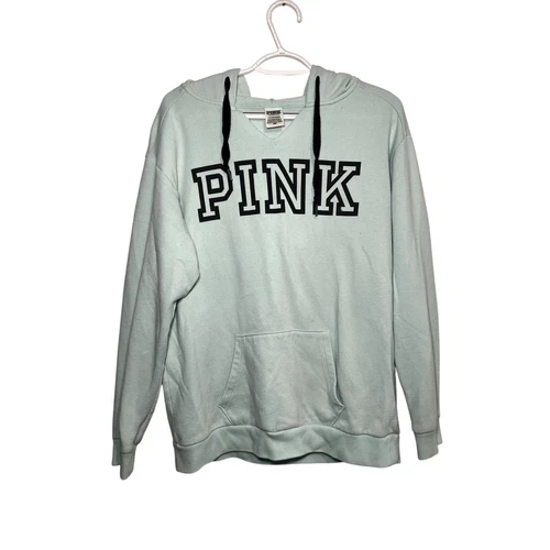 UNDERCOVER Victorias secret ROSA blu felpa con cappuccio donna piccola accogliente lounge casual cozycore anni 2000