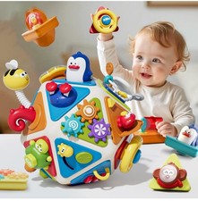 20-in-1 Toddler Busy Board Activity Cube Toys, Montessori Toy for 1 2 Year...