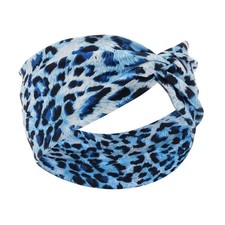 Headband Yoga Leopard Print Cross Wide Elastic Headwear Head Wrap Hairband Tw...
