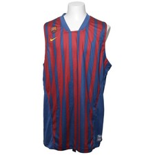Nike, Basketball Hemd, Größe: 3XL, Blau/Rot, Polyester, Streifen, Herren #WCr