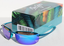 MAUI JIM Hookipa POLARIZED Sunglasses B407-03 Transparent Blue/Maui Blue NEW