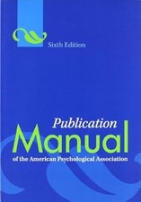 Publication Manual of the American Psychological Association, American Psycholog
