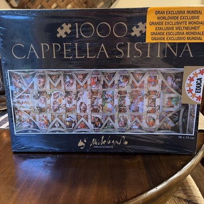 Educa Sistine Chapel 1000 Piece Jigsaw puzzle Michelangelo Buonarroti Sealed NIB