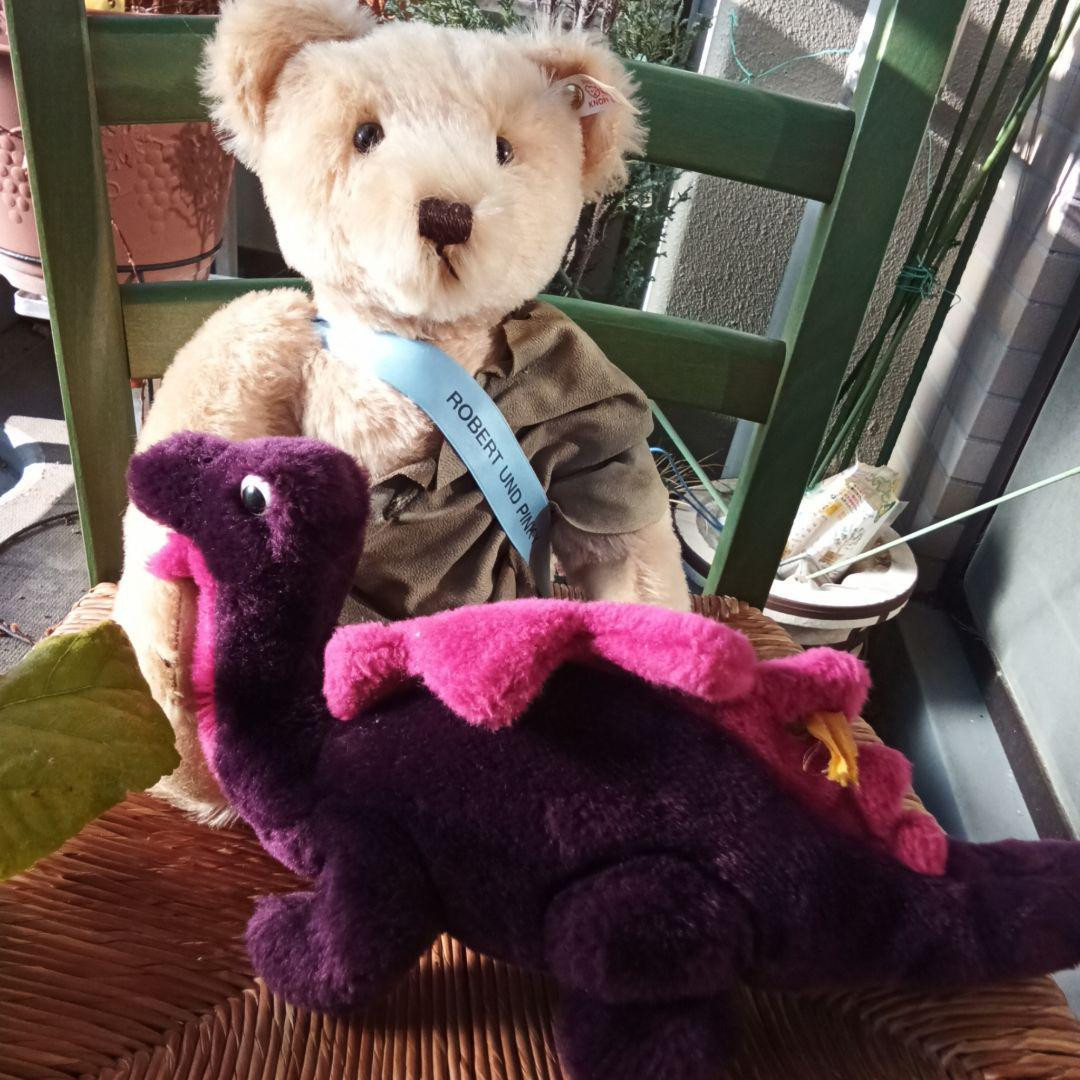 Steiff Steiff teddy bear and dinosaur plush toy Robert Steiff Steiff teddy bear and dinosaur plush toy Robert