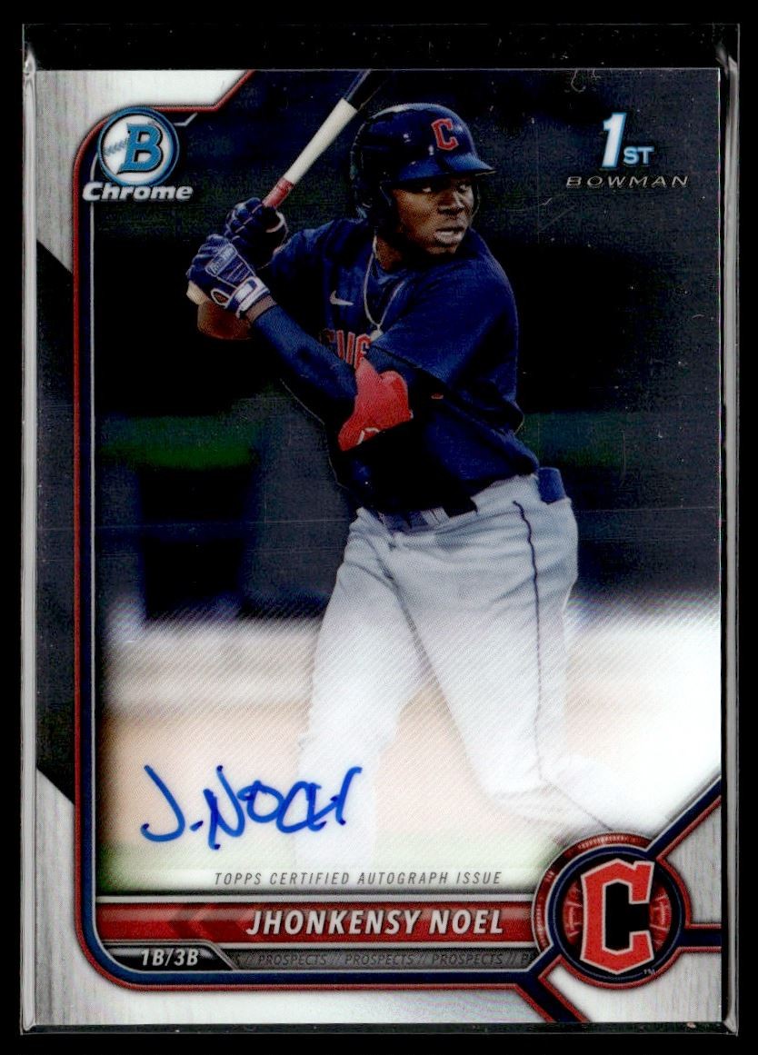 2022 Bowman Chrome Jhonkensy Noel Auto Cleveland Guardians #CPA-JN