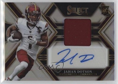 2022 Select Rookie Signature Memorabilia Silver Prizm Jahan Dotson Auto RC 2y0