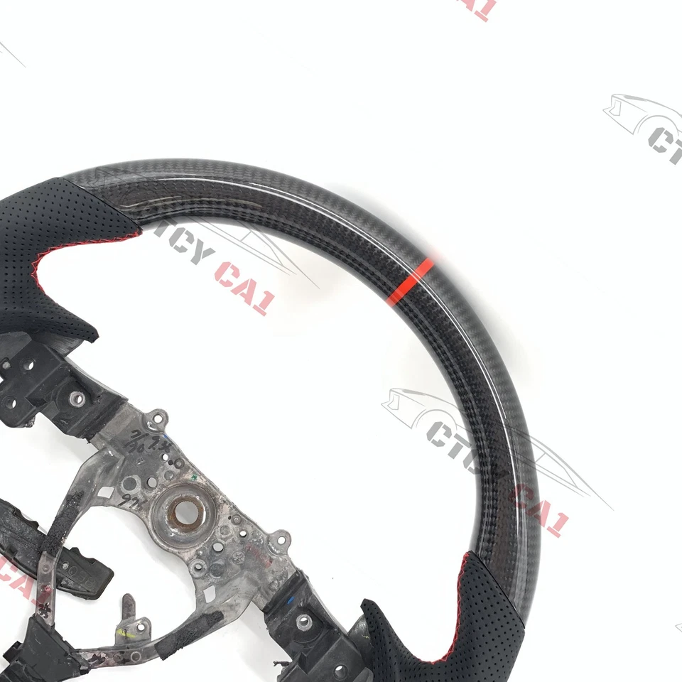 Custom Carbon Fiber Steering Wheel for Lexus GS300 GS350 GS430 ES240 2006-2011 - Image 4 of 4