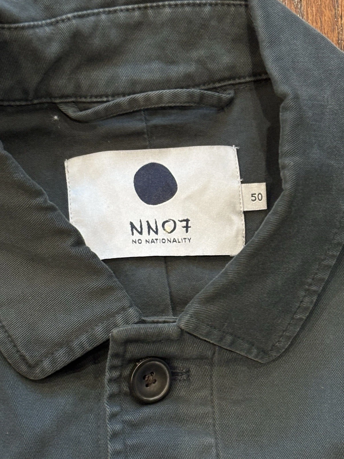 NN07 Shirt Jacket Forest Green Size medium - product detail image 4