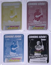 2025 Leaf Vivid Baseball Emmanuel Rodriguez Coming Printing Plate 1/1 Set