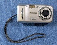 Olympus FE-120 6.0 MP Compact Digital Camera Silver Tested Working