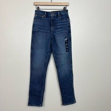 J. Crew Factory Jeans Women 25 Blue High Rise Classic Vintage All Day Stretch