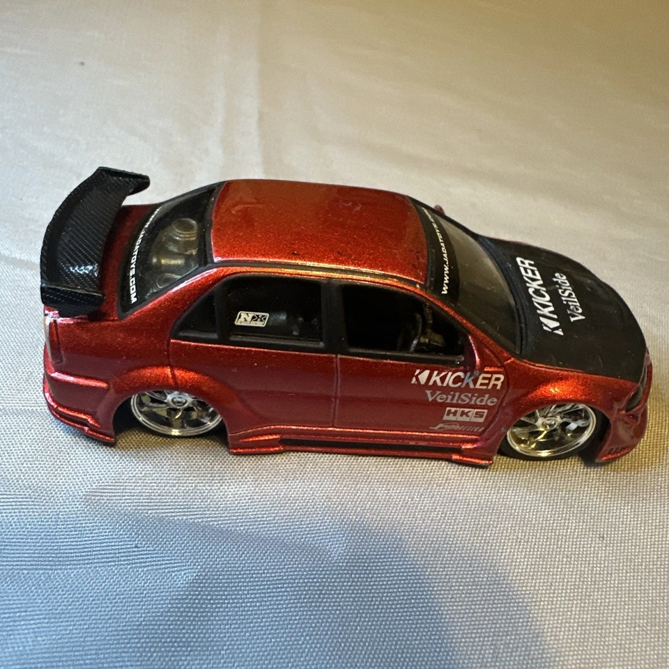 Import Racer 2004! MITSUBISHI LANCER EVOLUTION VI ¡Pateador! VeilSide! 1:64 Raro Foto 3 de 4