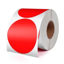 3 Inches Circle Stickers Roll 500 PCS, Self-Adhesive Large Round Color Coding...
