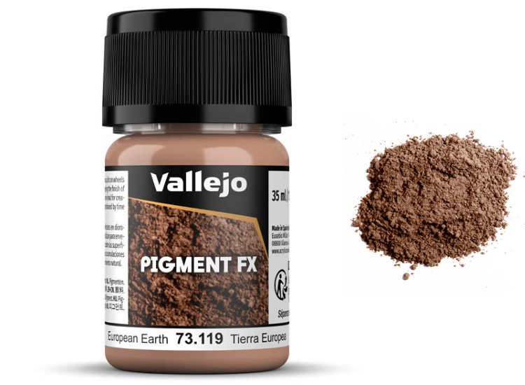 Vallejo 73119 30ml Pigments - 73119 European Earth
