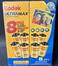 NEW 8 Rolls 24 Exposures Kodak Ultra Max 35MM 400 Film Expired 2010
