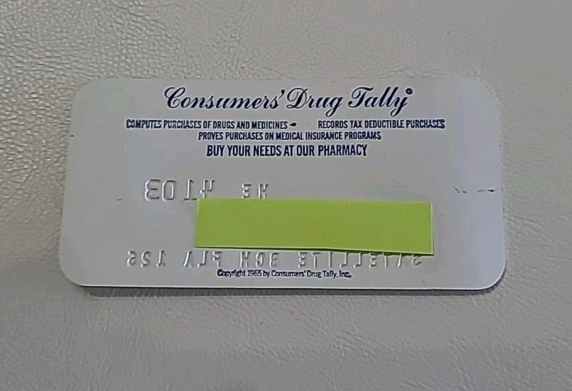 Vintage RX Fulmer's Drug Store Credit Card 1965 Satellite Beach Fl Movie Prop ⬇️