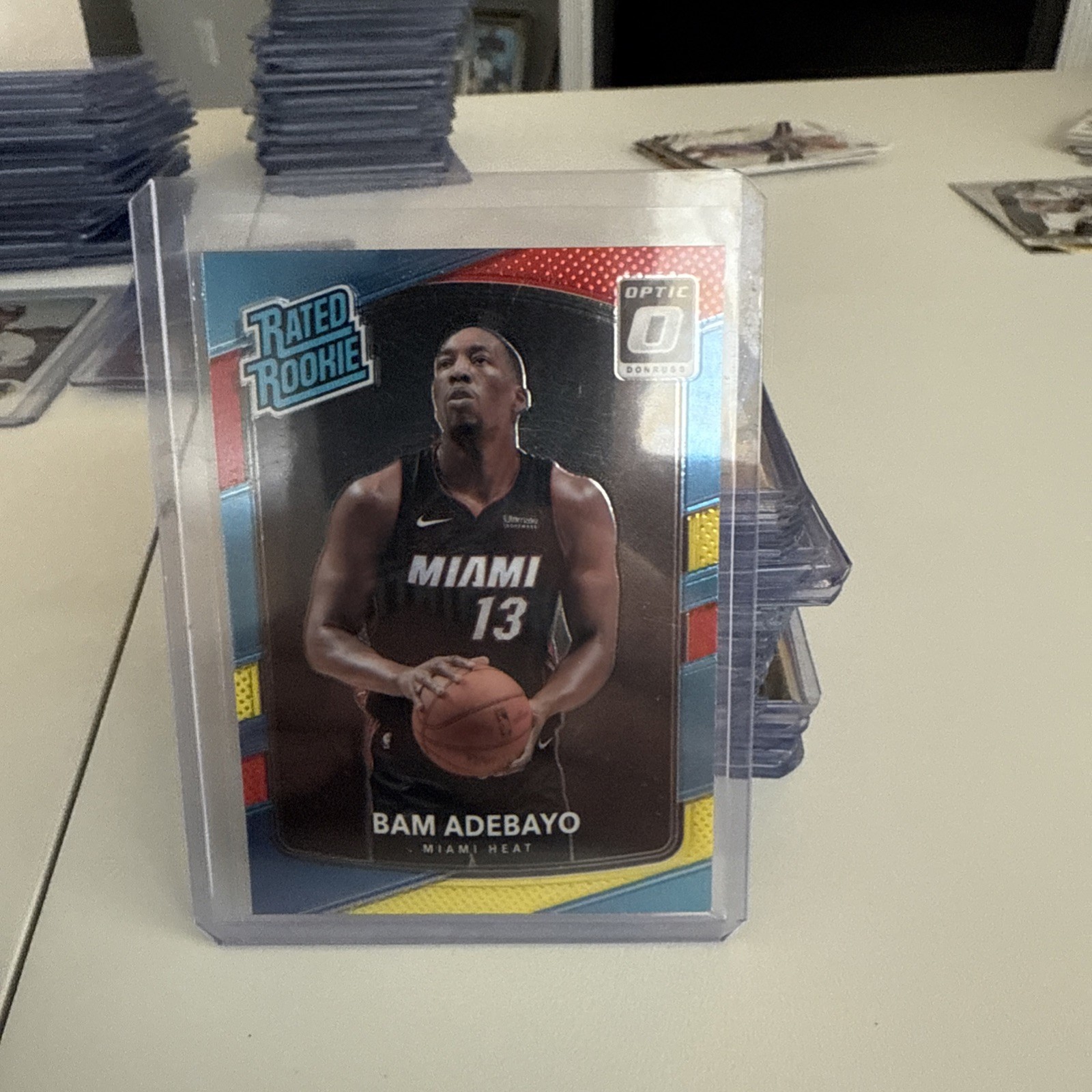 2017-18 Panini Donruss Optic #187 Bam Adebayo Rated Rookie (RC) Red And Yellow