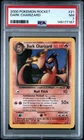 2000 POKEMON ROCKET #21 DARK CHARIZARD PSA 7