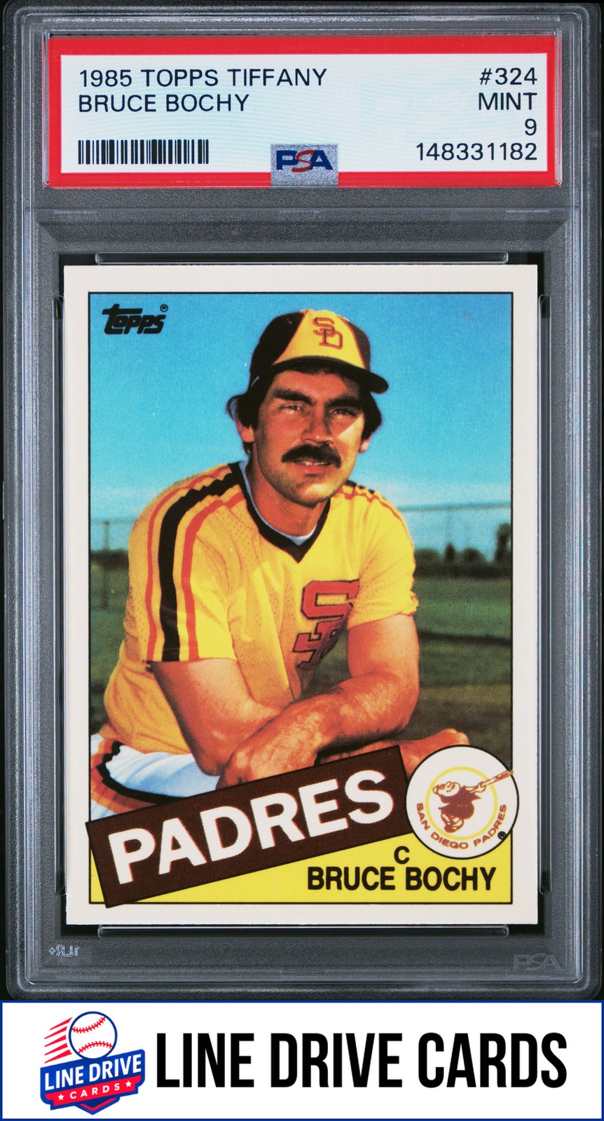 1985 Topps Tiffany #324 Bruce Bochy San Diego Padres PSA 9 ** NEW SLAB **