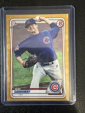 2020 Bowman Draft - Chrome Burl Carraway #BD-25 Gold Border /50 (RC)